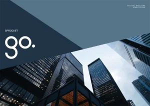 Sprocket GO Digital Tenant Directory product brochure cover.