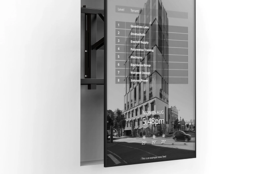 Detail image of recessed wall mount bracket for Sprocket GO Streamline Series.