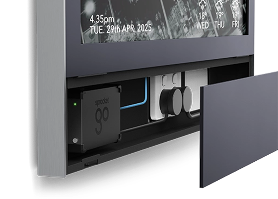 Sprocket GO Architect internal components wall mount electronic tenant board detail